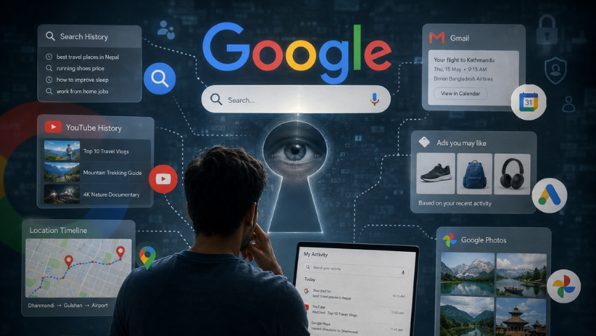 গুগল আপনার ব্যাপারে কতটা তথ্য জমা রাখে, জানেন কি?